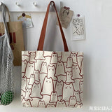 Women's Canvas Shoulder Shopper Bag Eco Reusable Handbag Large Tote