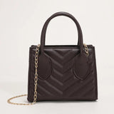 Women Embroidered Shoulder Bag Chain Small Square Bag