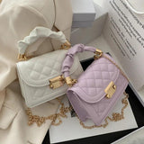 Women's Bag Mobile Phone Style Large Capacity Lingge Fold Chain Women Bags