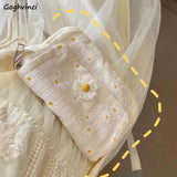 Floral Pattern Crossbody Bag Sweet Students Handbags Underarm Style All-match