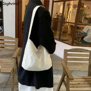 Canvas Shoulder Bags Large Capacity Vintage Students School Casual