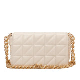 Leather Woman Bags Chain Underarm Bags for Women Flap Retro Clutch Handbag