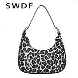 Leopard Print Small Shoulder Bag for Women