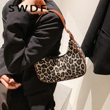 Leopard Print Small Shoulder Bag for Women