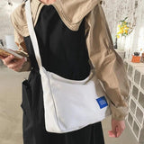 Canvas Shoulder Crossbody Bags for Woman Large Satchel Female Shopper Messenger