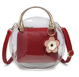 Women Crossbody Transparent Bag Clear Jelly Small Tote Messenger Shoulder Bags