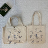 Large Capacity Canvas Shoulder Bag for Women All-match Tote Handbags