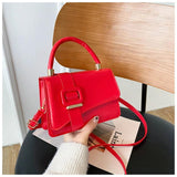 PU Leather Woman Handbag Shoulder Bag Messenger Square Bag