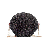 Sequins Small Shell Bag Shoulder Handbags Phone Money Pouch Chain Crossbody