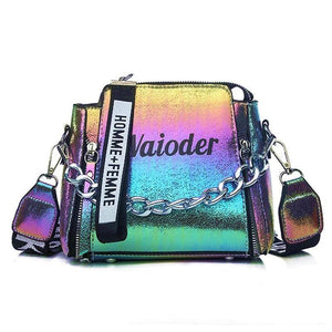 Laser Women Shoulder Bag Female Handbag PU Messenger Bags For Lady