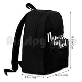 Namast'Ay In Bed Funny Quote Outdoor Hiking Backpack