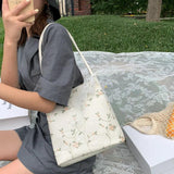 Summer Girl Bun Girl's Lace Embroidered One-shoulder Handbag