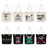 Customizable Nurse Print Eco Shopping Bags Women Shoulder Bags