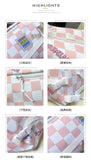Vintage Crossbody Bag Harajuku Handbag Contrasting Plaid Shoulder Bag