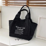 Women Canvas Tote Bag Print Large Shoulder Bag Retro Shopping Beach Bag