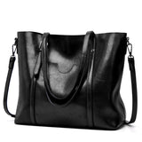 Vintage Oilskin Ladies Shoulder Bag Large Capacity Multi-function Handbag