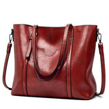 Vintage Oilskin Ladies Shoulder Bag Large Capacity Multi-function Handbag