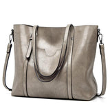 Vintage Oilskin Ladies Shoulder Bag Large Capacity Multi-function Handbag