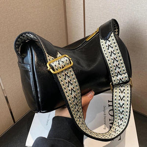 Vintage Single Shoulder Crossbody Bag Soft PU Handbag
