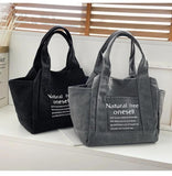 Canvas Shoulder Bag Women Handbag Large Tote Pure Cotton Shopper Portable