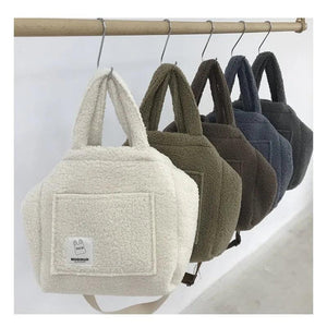 Winter Large Capacity Plush Shoulder Bag Women Street Totes