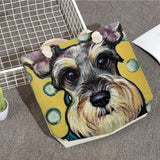 Schnauzer Dog Painting Shoulder Bag for Women