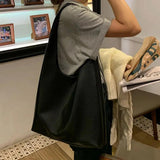 Vintage Soft PU Leather Shoulder Bag Casual Travel Tote