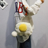 Funny Plush Yolk Crossbody Cute Handbag for Girls