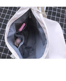 Large Capacity Student Crossbody Canvas Bag Harajuku Shoulder Messenger Bag