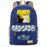 Anime Seven Deadly Sins Canvas Backpack Zipper Packsack