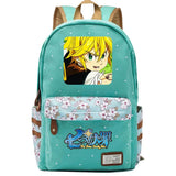 Anime Seven Deadly Sins Canvas Backpack Zipper Packsack