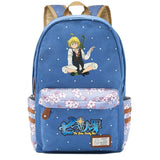 Anime Seven Deadly Sins Canvas Backpack Zipper Packsack