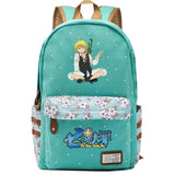 Anime Seven Deadly Sins Canvas Backpack Zipper Packsack