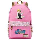 Anime Seven Deadly Sins Canvas Backpack Zipper Packsack