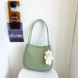 One Shoulder Bag Women Large Capacity Soft Leather Tote Handbag