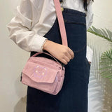 Harajuku Corduroy Messenger Bag Small Shoulder Travel Purses Handbags