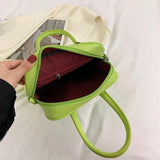 Creative Green PU Leather Girls Handbag Shoes Shape Crossbody Bag