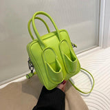 Creative Green PU Leather Girls Handbag Shoes Shape Crossbody Bag