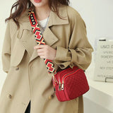Waterproof Crossbody Shoulder Bag with Colored Strap