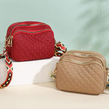 Waterproof Crossbody Shoulder Bag with Colored Strap