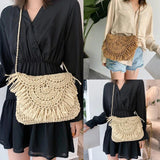Hand-woven Bag Holiday Beach Girl Bag Straw Woven Handbag