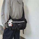 Canvas Teenager Shoulder Bag Women's Messenger Bag Ladies Casual Handbag