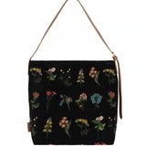 Vintage Floral Print Shoulder Bag High Capacity Lady Tote Bag