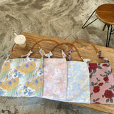 Retro Jacquard Women's Underarm Bag Casual Satin Ladies Flower Shoulder Bags