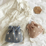 Women Flower Shoulder Crossbody Bag Small Beach Messenger Handbag Straw Purse