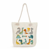 Dinosaur Print Women Handbags Casual Tote Large Capacity Shopping Bags