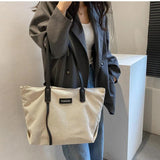 Canvas Shoulder Bag Large Women Student Tote Shopper Casual Cotton Cloth Female