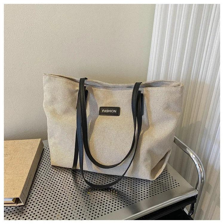 Canvas Shoulder Bag Large Women Student Tote Shopper Casual Cotton Cloth Female