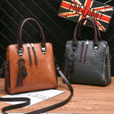 Retro Women's Handbag Large Middle-Aged Shoulder Messenger Bag