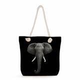 Elephant Tote Bags Classic Animal Printing Handbags For Women